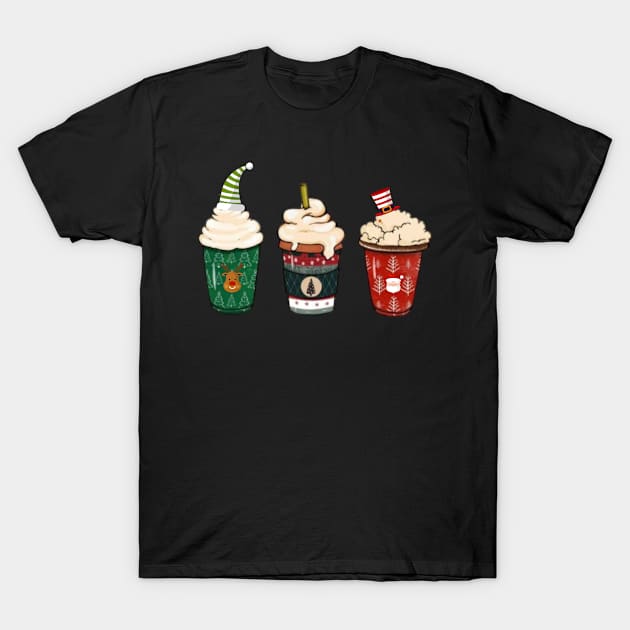 Christmas and Happy T-Shirt by Yonfline